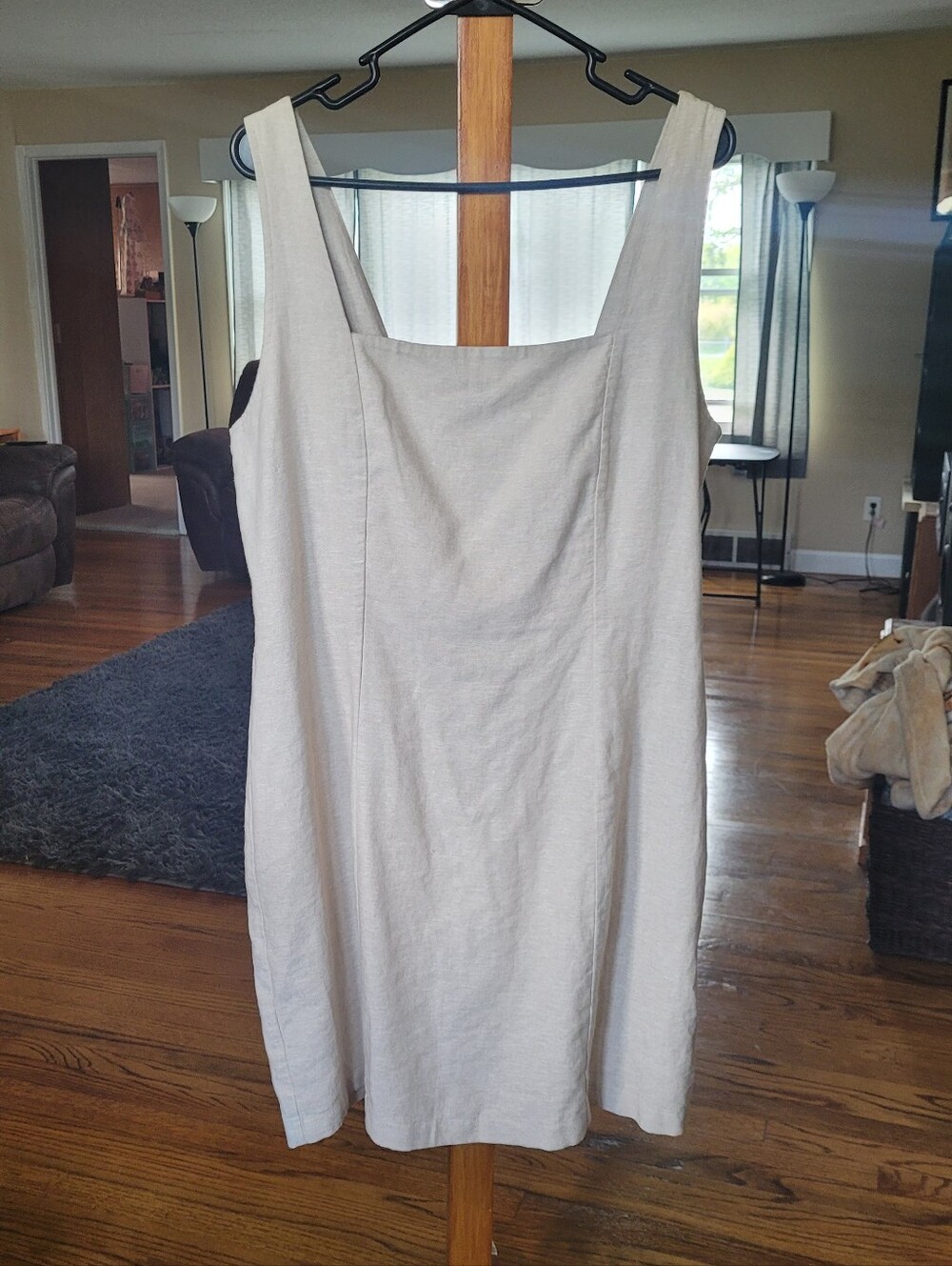 Old Navy Linen Blend Mini Shift Dress